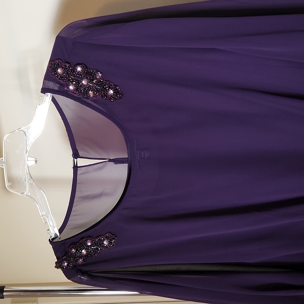 One Piece Dress with Beaded Decoration